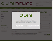 Tablet Screenshot of divini.no